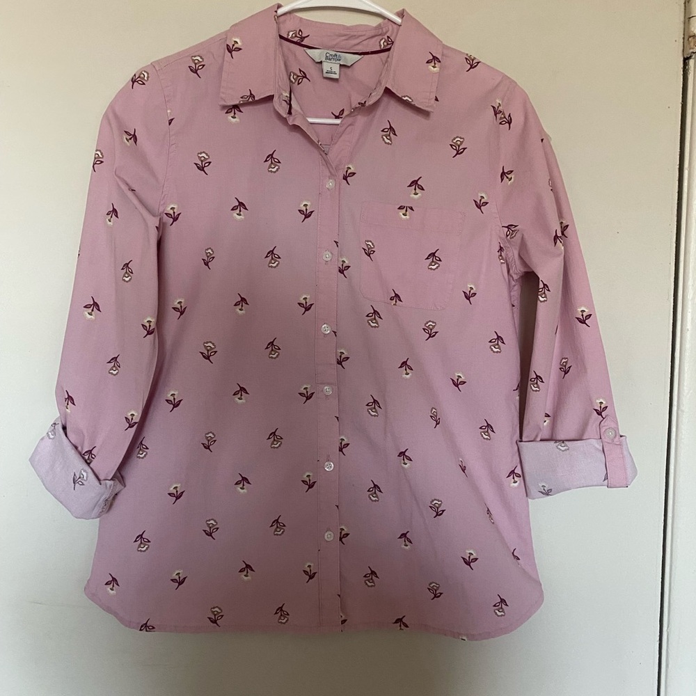 Croft & Barrow Light‎ Pink Floral Blouse